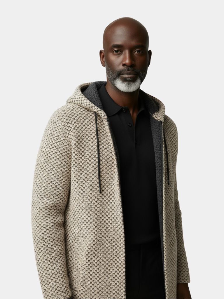 Lugano Knitted Hooded Winter Coat - Cross and Crown