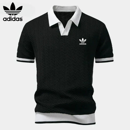 L.R Retro Knit Polo Shirt