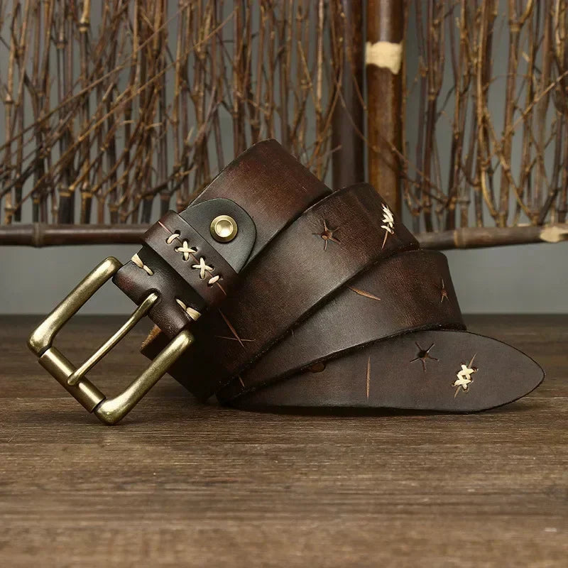 EVEREST FULL-GRAIN LEATHER BELT